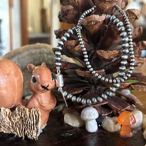 925 Sterling Set 2 half off retail Italian pearls bracelets